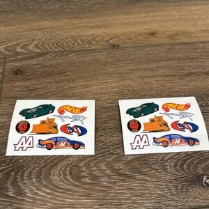 2 Sheets of Hot Wheels Temporary Tattoos,‎ (or decals) 8 per Sheet - Vintage
